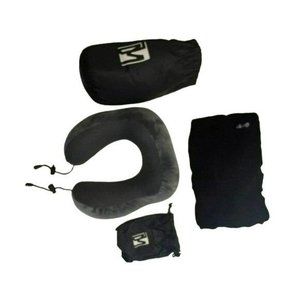 Travel  Kit Pillow 100% Memory Foam Pillow Neck for Airplane and  Head Support S